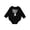 AB-Black, variant on Future Skier Childs Skiing Baby Fleece Bodysuit