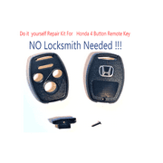 New 2008 - 2012 Honda Accord Repair Kit Remote Key Fob Shell Pad Case VLS