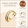 thumbnail image 3 of 10K Solid Gold Modern Double Band ( Size 8), 3 of 3