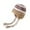 Khaki, variant on Women Winter Cat Ears Hats Soft Slouchy Striped Knitted Warm Cap Brown