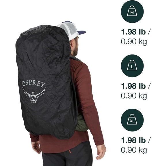 Ultralight Raincover for Backpack - Black Medium