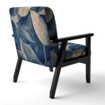 thumbnail image 5 of Designart "Vintage Botanical Autumn Leaves Faded Blue I" Upholstered Abstract Botanicals Accent Chair and Modern & Contemporary Arm Chair - Multiple Color & Pattern, 5 of 7
