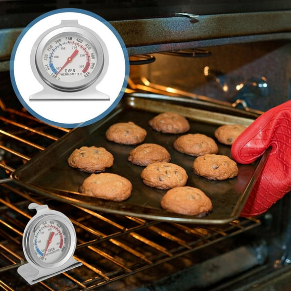 HOOWIFFY Stainless Steel Oven Thermometer for Baking and Grilling, Fast and Accurate Temperature Reading,