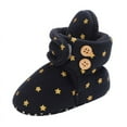 thumbnail image 3 of Unisex Newborn Baby Cotton Booties Non-Slip Sole for Toddler Boys Girls Infant Winter Warm Fleece Cozy Socks Shoes, 3 of 11