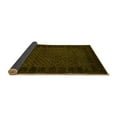 thumbnail image 2 of Ahgly Company Indoor Round Abstract Yellow Modern Area Rugs, 6' Round, 2 of 4