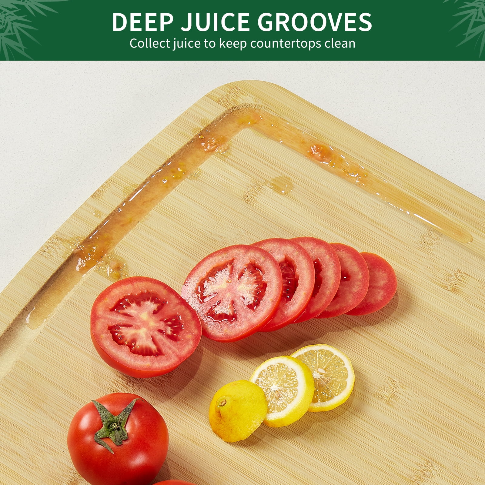 Extra Large Bamboo Cutting Board for Kitchen, Stove Top Cover Wood Butcher Block with Juice Groove,30 x 20 Inch Wooden Chopping Board, for Meat Turkey Carving Charcuteries, 0.8" Th