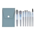 thumbnail image 3 of Pinceles de maquillaje con mango de plástico Polvo impermeable Fundación Maquillaje de sombra de ojos Set Soft Cepillo Profesional Herramientas Ligero Azul Tipo 2 Paquete de 8 Scienceny CE001702-02, 3 of 7