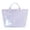 Blue Pink, variant on PVC Striped Shoulder Bags Large Capacity Top Handle Purse for Women Work Shopping Travel (Green Pink)