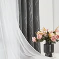 thumbnail image 5 of Deconovo 4 Pcs Blackout and Sheer Curtains Set for Bedroom, Grommet Top, Dark Gray/White, 52x84 inch, 5 of 9
