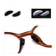 thumbnail image 1 of almohadillas adhesivas de silicona suave para la nariz de las gafas, almohadillas antideslizantes para la nariz de la cámara de aire para marcos de plástico completos, 10 pares (transparente, negro), 1 of 5
