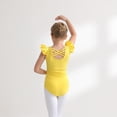 thumbnail image 7 of ‌LYMAYTER Leotards for Girls Ballet Gymnastics Dance Unitards Ruffle Short Sleeve Gymnastics Outfits, 7 of 7