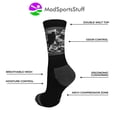 thumbnail image 3 of MadSportsStuff Hockey Player Crew Socks (Black/White, Large), 3 of 4