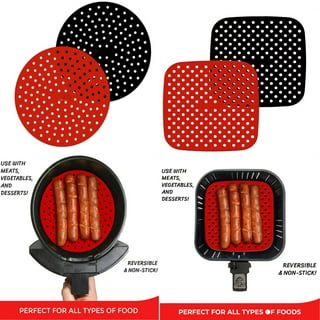 Aricomp Reusable Air Fryer Liner, 7.5 inch Square , Silicone Air Fryer Mats  , Air Fryer Accessories 