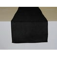 thumbnail image 2 of Faux Burlap Table Runner Solid Black, 2 of 2