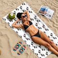 thumbnail image 6 of Ryvnso Cute Panda Cartoon Stylish Beach Towel Swimming Yoga Bath Towels Large Sand Free Towels 31"W x 71"L, 6 of 7