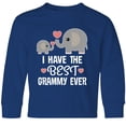 thumbnail image 3 of Inktastic Grandkids Best Grammy Ever Gift Long Sleeve Youth T-Shirt, 3 of 5