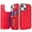 Red, variant on Nalacover Case for iPhone 11 Pro Card Holder Wallet Case, RFID Blocking Luxury PU Leather Fashion Back Flip Cover with Kickstand Magnetic Buttons Shockproof Case for iPhone 11 Pro, Black