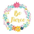 thumbnail image 3 of Coleman, Joan 15x15 Black Modern Framed Museum Art Print Titled - Be Fierce, Happy Garden, 3 of 5