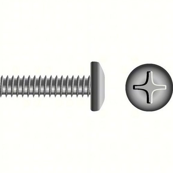 SEACHOICE Phillips Machine Screw - Pan Head Color:, Size: 12-24 x 1-1/2", Option: 50/BG