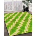 thumbnail image 3 of Ahgly Company Tapis Rond Lavable en Machine Intérieur Transitionnel Aloe Vera Vert, 8 Pieds Rond, 3 of 7