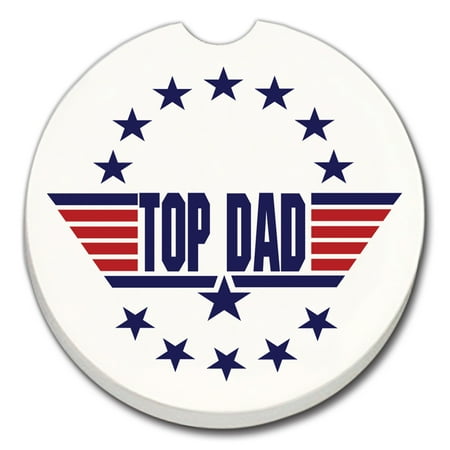 

Thirstystone Top Dad Single Absorbent Stone Car Coaster
