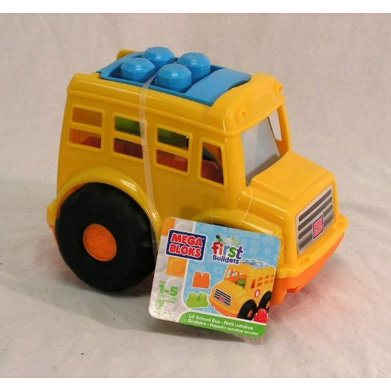 Mega Bloks First Builders Bus with 46 Pieces and 3 People MegaBlocks Blocks