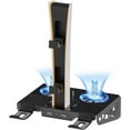 thumbnail image 7 of Uberwith for PS5/PS5 Slim/ PS5 Pro Wall Mount, Accessories Kit with Cooling Fan & Charging Station, Shelf Floating Mount for PS5/PS5 Slim/ PS5 Pro Disc & Digital Console, Behind TV Wall Bracket, 7 of 7