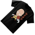 thumbnail image 3 of One-Punch Man Men's Shirt, Graphic Print Cartoon Anime Saitama T-Shirt Black – S, 3 of 5