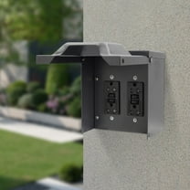 125V 20A Power Outlet Box Electrical Outdoor Receptacle Box Waterproof 2*20Amp