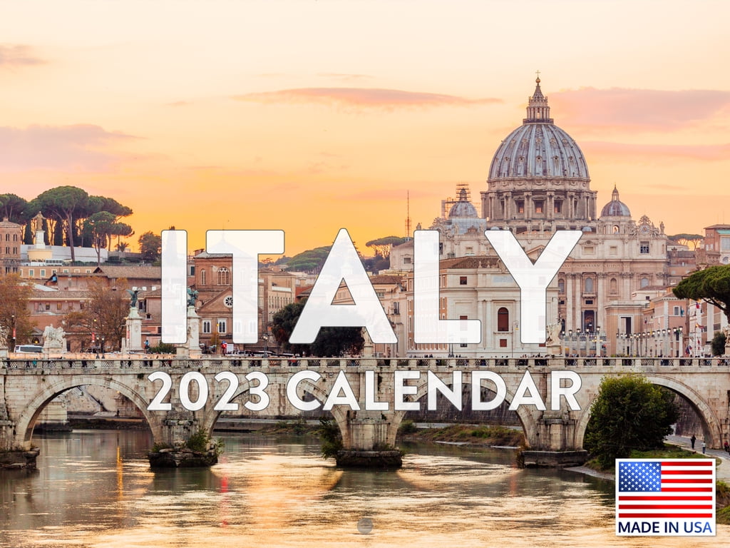 Italy Calendar 2023 Monthly Wall Hanging Calendars Travel Photography