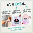 thumbnail image 4 of Nostalgia Flossing Sugar Kit, 16 oz Cotton Candy Sugar in Orange, Grape, and Pink Bubble Gum, 3-Pack, 4 of 7