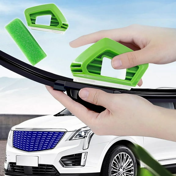 Universal Windshield Wiper Restorer Tool Kit - ABS Plastic Wiper Blade Cleaner & Refurbisher with Soft Sponge - Car, SUV & Truck Wiper Maintenance Accessory (1 Set)