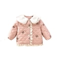 thumbnail image 2 of LFEOOST Baby Girls' Water-Resistant Puffer Jacket Hooded Lightweight Packable Autumn and Winter Coat Sports Padded Jacket (Pink, 80 1 Years), 2 of 9