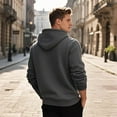 thumbnail image 4 of LWavelet Mens Pullover Hooded Sweatshirt Classic Fit Long Sleeve Hoodie with Adjustable Drawstring and Front Pocket for Everyday Wear and Comfort, 4 of 4