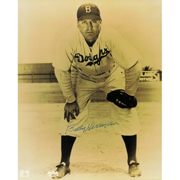 Billy Herman Autographed 8x10 Photo Brooklyn Dodgers SKU #230314