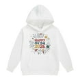 thumbnail image 3 of Fiaer Sweatshirt Hoodies for Teen Girls Boys Trendy Long Sleeve Oversized Sweatshirts Fall Winter Tween Clothes 2026 04-White 140, 3 of 5