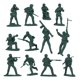 thumbnail image 3 of BMC CTS Soldados de Plástico Alemanes de Asalto y Médico de la Segunda Guerra Mundial - 24 piezas en Verde Bosque, 3 of 9