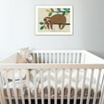 thumbnail image 4 of TrendyDecor4U Hanging Sloth II By Bernadette Deming Framed Print BER1316-712W, 4 of 4