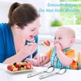 thumbnail image 4 of 24 Piece Kids Spoons Toddler Spoons,6.5 inch Stainless Steel Kids Silverware Toddler Utensils,Child and Toddler Safe Flatware Children Spoons,Baby Spoons for Self Feeding,Dishwasher Safe, 4 of 6