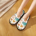 thumbnail image 4 of House Slippers for Women Men - Fall Pumpkins And Sunflowers Lightweight House Shoes Fuzzy Slippers, Soft Slip-On Cozy House Slippers for Woman Indoor Outdoor, 4 of 7