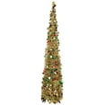 thumbnail image 6 of Lovebay 5ft Collapsible Christmas Tree, Sequin Tinsel Coastal Christmas Tree for Holiday Decorations Gold, 6 of 8