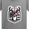 thumbnail image 4 of Inktastic Deer Bowhunting Us Flag Patriotic Youth T-Shirt, 4 of 5