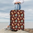 thumbnail image 7 of Naloa Christmas Gingerbread Elastic Suitcase Protector, Travel Suitcase Protector Cover Fits 18-32in Suitcase(No luggage included)-Small, 7 of 7