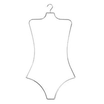 NAHANCO BFWC12 Ladies Wire Body Shape Swimwear/Bikini Hanger, Chrome (Pack of 12)