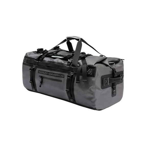 Harley-Davidson 29" Heavy-Duty Waterproof Adventure Duffel Bag, 90611-SILVER/BLK, Harley Davidson