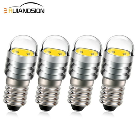 

Ruiandsion E10 Flashlight Bulb 12V Warm White Bicycle Bulb Pack of 4