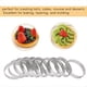 thumbnail image 2 of 10 Moldes Circulares para Tartas con Agujeros de Acero Inoxidable para Tartas de Frutas, Moldes para Mousse, Moldes para Hornear de Cocina de 10 cm., 2 of 5