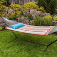 thumbnail image 3 of Vivere Double Quilted Fabric Spreader Bar Hammock - Ciao, 3 of 6