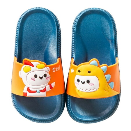 

Ausyst Toddler Sandals Cartoon Dinosaur Boys Girls Non-slip Home Bathing Beach Sandals Slippers Shoes Summer Sandals Clearance