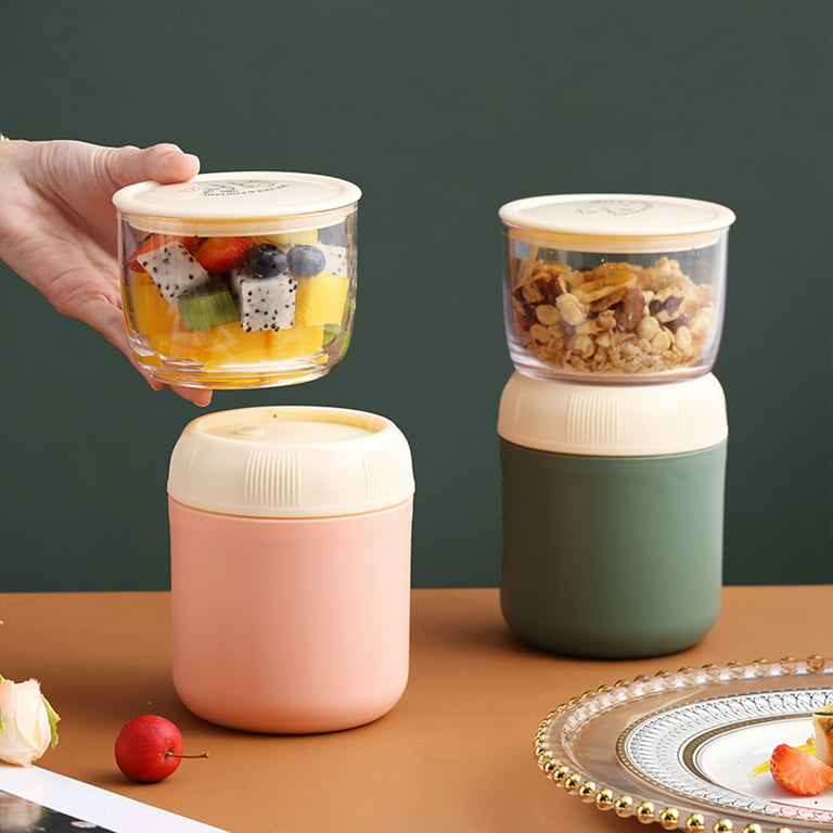 This Divided Milk and Cereal Cup Lets You Eat Breakfast While On The Go